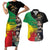 Haile Selassie Couples Matching Short Sleeve Bodycon Dress and Hawaiian Shirt Lion Of Judah Ethiopia Rastafari