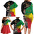 Haile Selassie Family Matching Long Sleeve Bodycon Dress and Hawaiian Shirt Lion Of Judah Ethiopia Rastafari