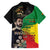 Haile Selassie Family Matching Off Shoulder Maxi Dress and Hawaiian Shirt Lion Of Judah Ethiopia Rastafari