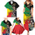 Haile Selassie Family Matching Summer Maxi Dress and Hawaiian Shirt Lion Of Judah Ethiopia Rastafari