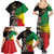 Haile Selassie Family Matching Summer Maxi Dress and Hawaiian Shirt Lion Of Judah Ethiopia Rastafari