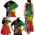 Haile Selassie Family Matching Tank Maxi Dress and Hawaiian Shirt Lion Of Judah Ethiopia Rastafari