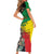 Haile Selassie Short Sleeve Bodycon Dress Lion Of Judah Ethiopia Rastafari