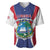 Personalised Liberia Baseball Jersey Coat Of Arms With Flag Map