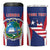 Personalised Liberia 4 in 1 Can Cooler Tumbler Coat Of Arms With Flag Map