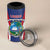 Personalised Liberia 4 in 1 Can Cooler Tumbler Coat Of Arms With Flag Map