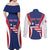 Personalised Liberia Couples Matching Off Shoulder Maxi Dress and Long Sleeve Button Shirt Coat Of Arms With Flag Map