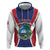 Personalised Liberia Hoodie Coat Of Arms With Flag Map