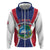 Personalised Liberia Hoodie Coat Of Arms With Flag Map