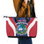 Personalised Liberia Leather Tote Bag Coat Of Arms With Flag Map