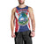 Personalised Liberia Men Tank Top Coat Of Arms With Flag Map