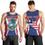 Personalised Liberia Men Tank Top Coat Of Arms With Flag Map