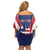 Personalised Liberia Off Shoulder Short Dress Coat Of Arms With Flag Map