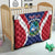 Personalised Liberia Quilt Coat Of Arms With Flag Map