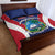 Personalised Liberia Quilt Bed Set Coat Of Arms With Flag Map