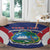 Personalised Liberia Round Carpet Coat Of Arms With Flag Map