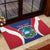 Personalised Liberia Rubber Doormat Coat Of Arms With Flag Map