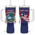 Personalised Liberia Tumbler With Handle Coat Of Arms With Flag Map