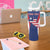 Personalised Liberia Tumbler With Handle Coat Of Arms With Flag Map