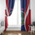 Personalised Liberia Window Curtain Coat Of Arms With Flag Map