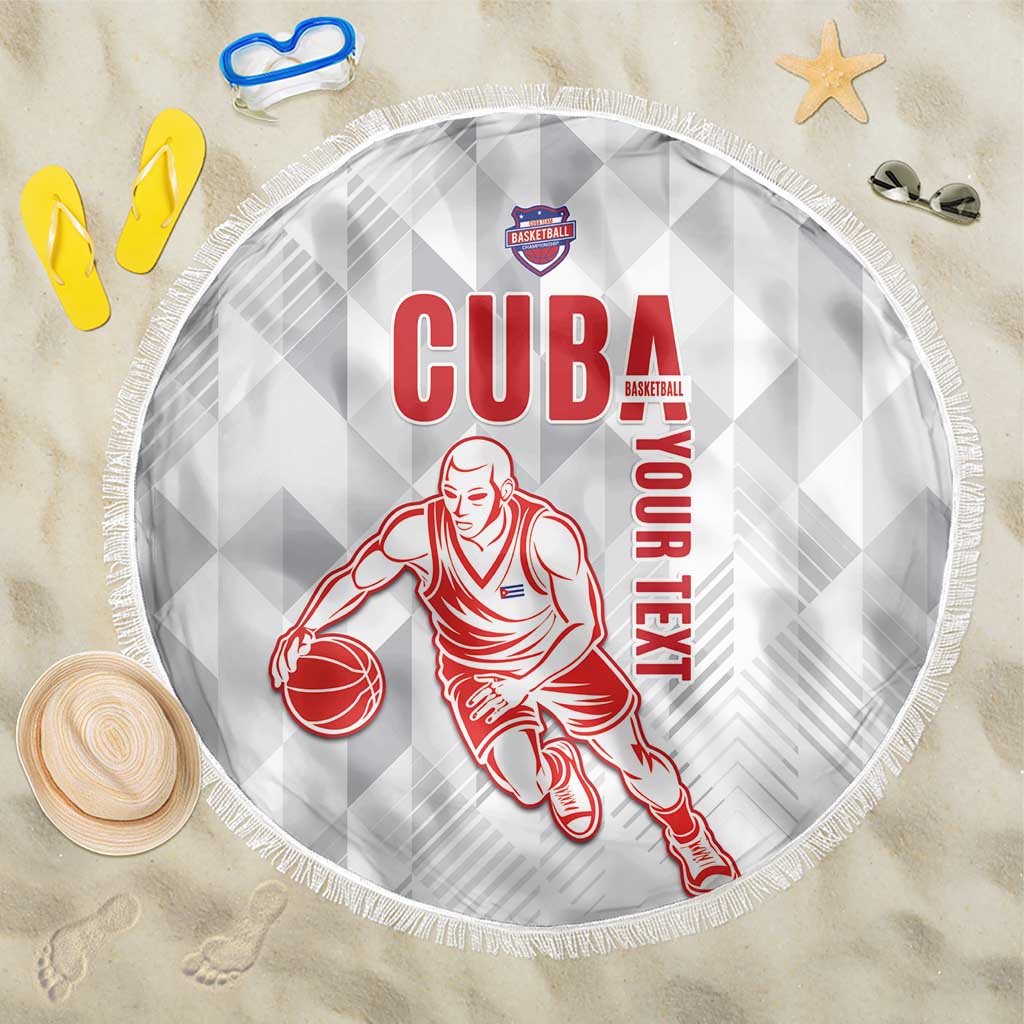 Custom Cuba Basketball Beach Blanket Sporty Style