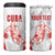 Custom Cuba Basketball 4 in 1 Can Cooler Tumbler Sporty Style