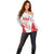 Custom Cuba Basketball Off Shoulder Sweater Sporty Style