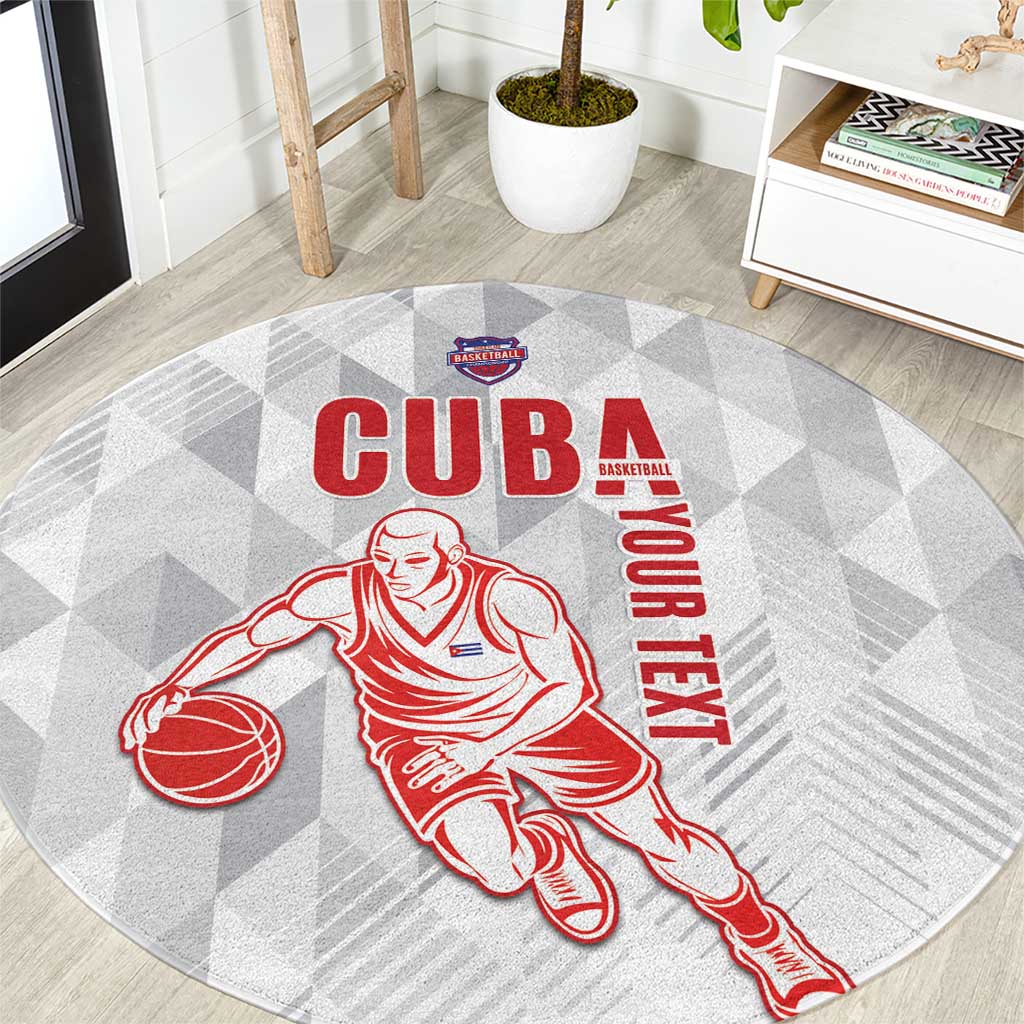 Custom Cuba Basketball Round Carpet Sporty Style