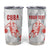 Custom Cuba Basketball Tumbler Cup Sporty Style