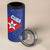 Custom Cuba Basketball 4 in 1 Can Cooler Tumbler Flag Style