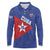 Custom Cuba Basketball Long Sleeve Polo Shirt Flag Style