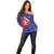 Custom Cuba Basketball Off Shoulder Sweater Flag Style