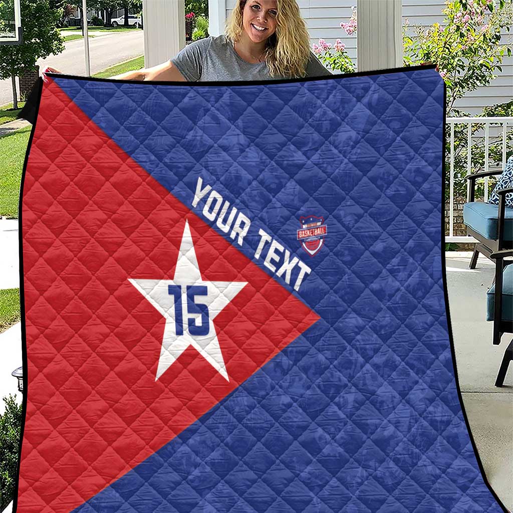 Custom Cuba Basketball Quilt Flag Style