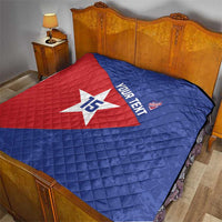 Custom Cuba Basketball Quilt Flag Style