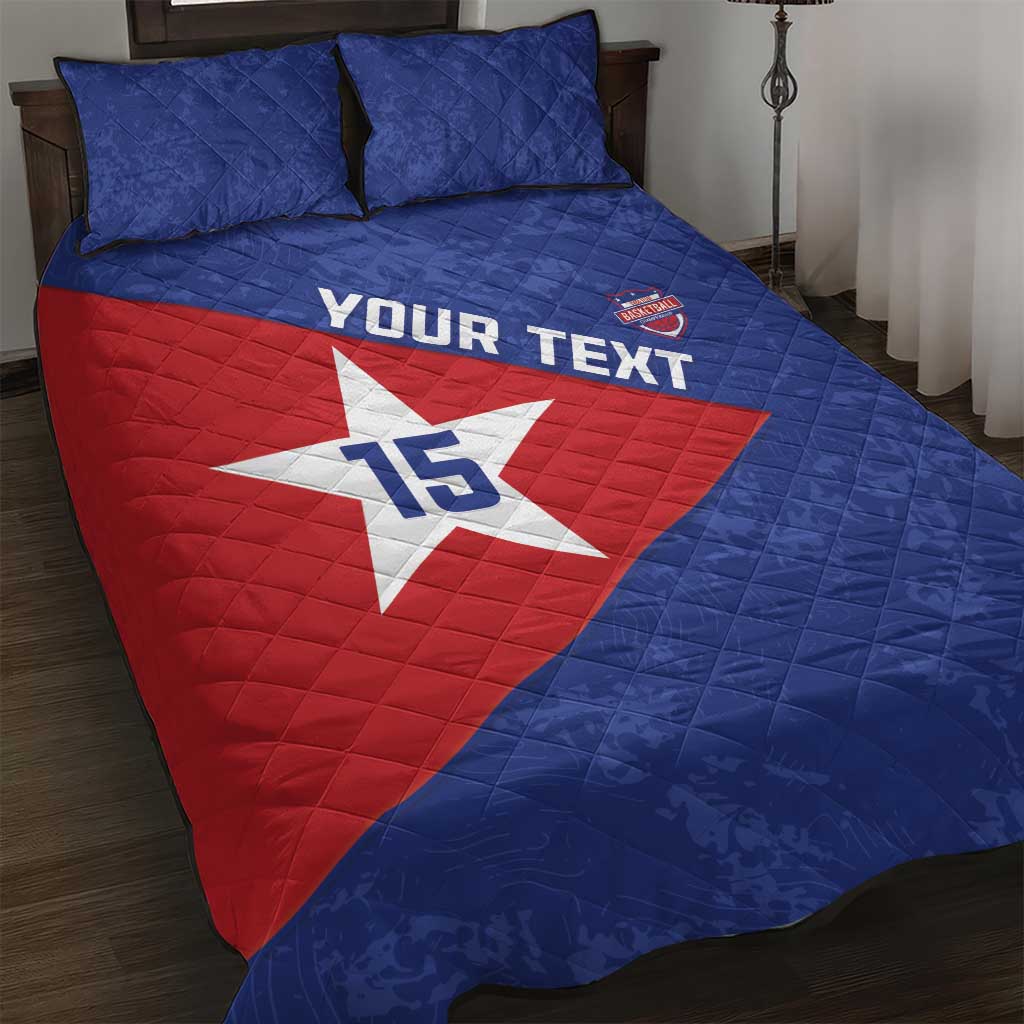 Custom Cuba Basketball Quilt Bed Set Flag Style