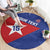 Custom Cuba Basketball Round Carpet Flag Style