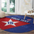 Custom Cuba Basketball Round Carpet Flag Style