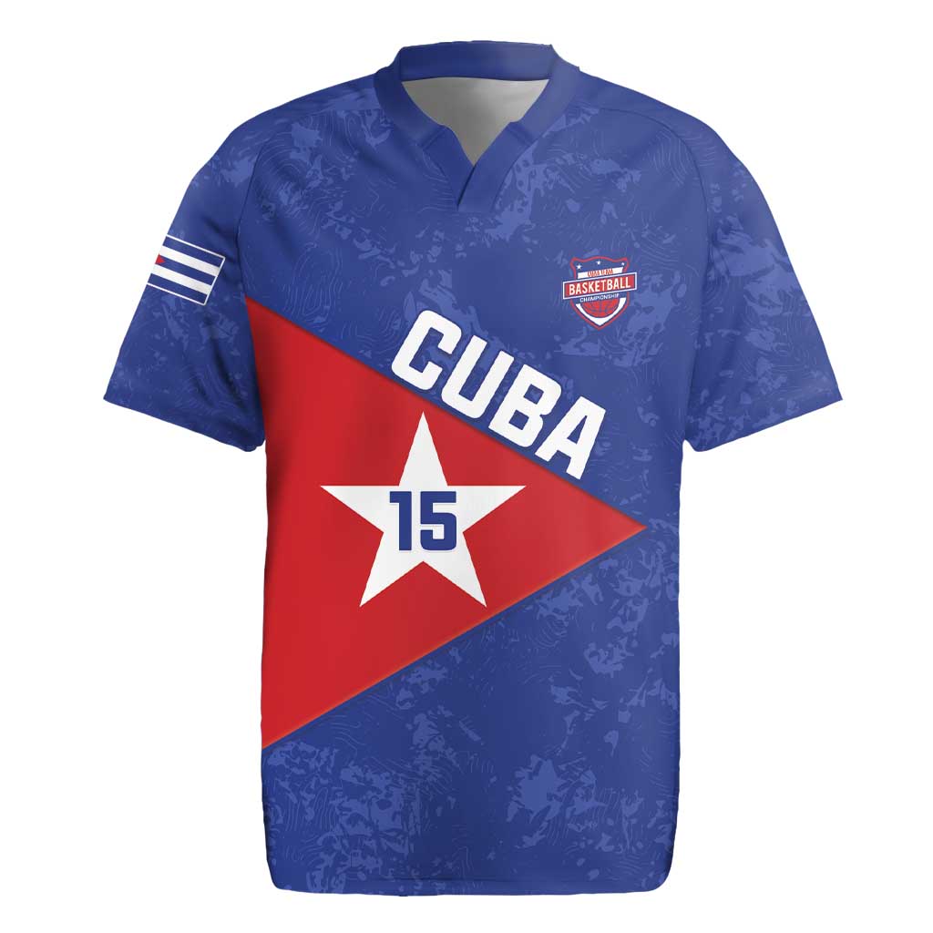 Custom Cuba Basketball Rugby Jersey Flag Style