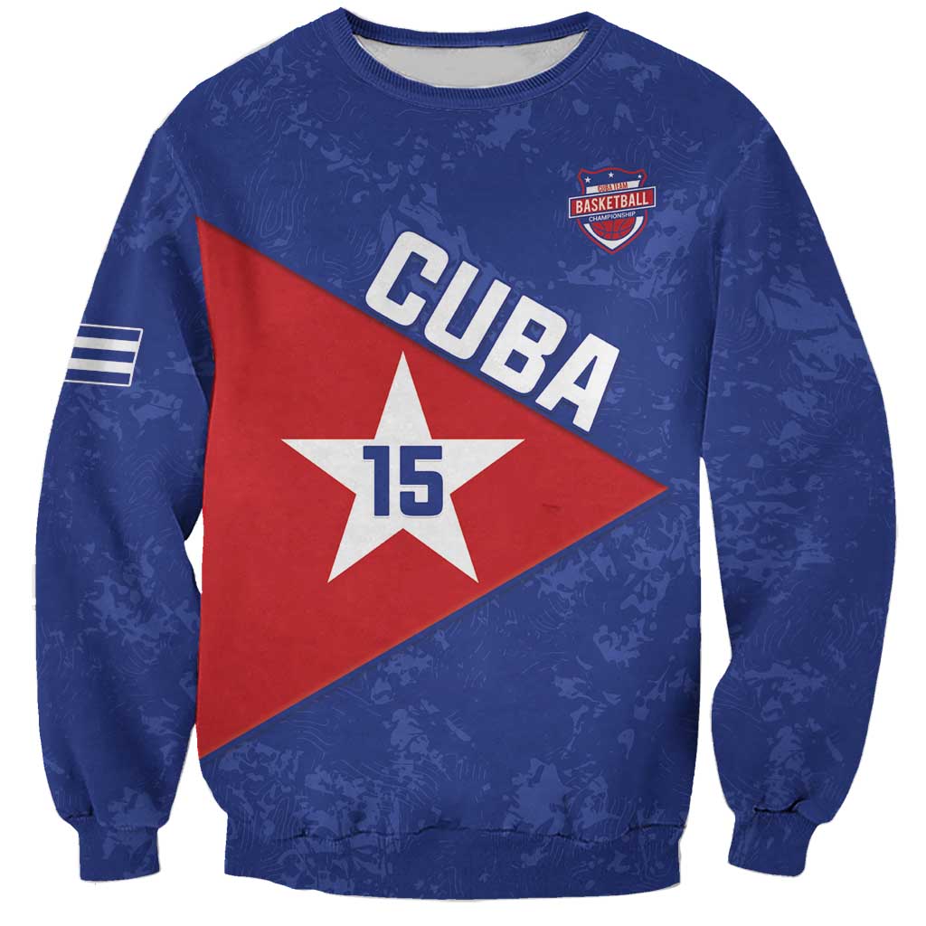 Custom Cuba Basketball Sweatshirt Flag Style