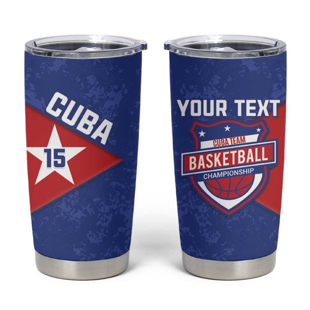 Custom Cuba Basketball Tumbler Cup Flag Style