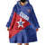 Custom Cuba Basketball Wearable Blanket Hoodie Flag Style