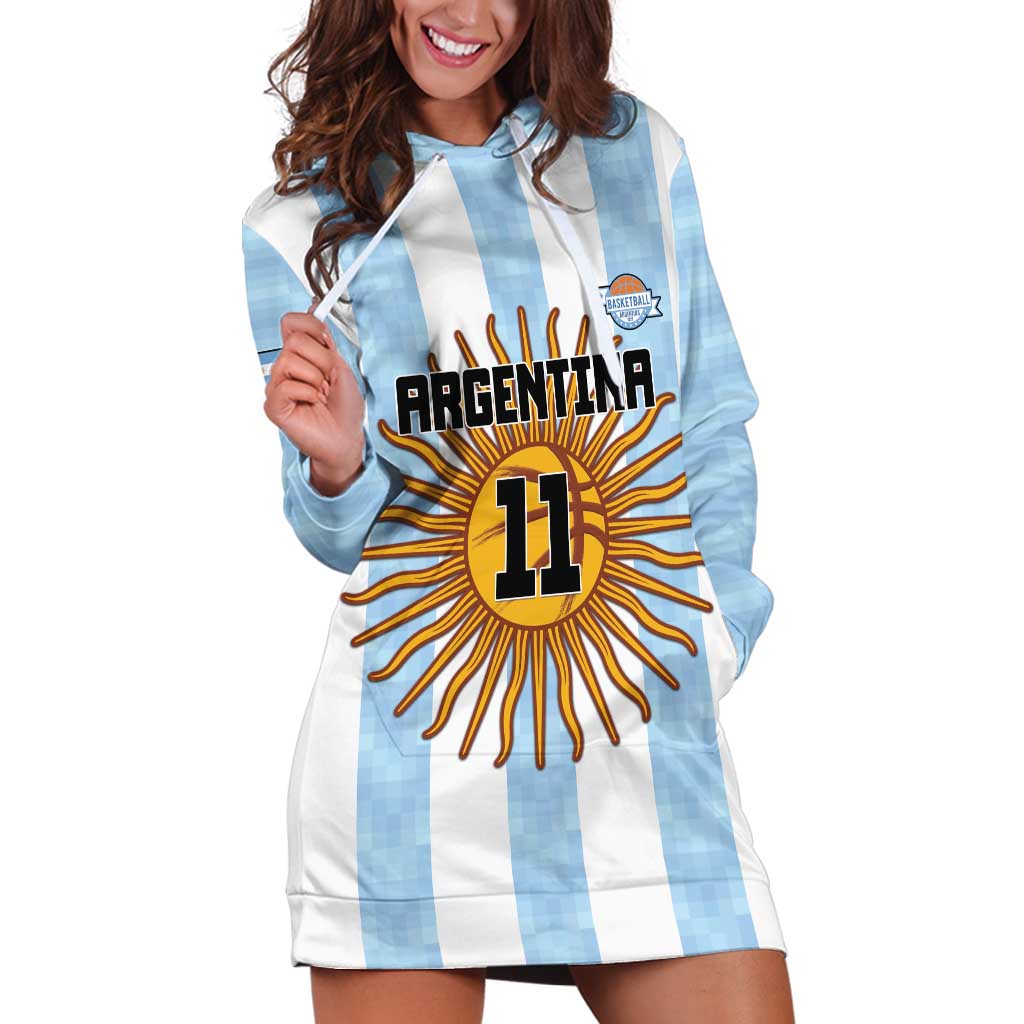 Custom Argentina Basketball Hoodie Dress Go El Alma Argentina