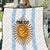 Custom Argentina Basketball Quilt Go El Alma Argentina