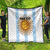 Custom Argentina Basketball Quilt Go El Alma Argentina