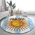 Custom Argentina Basketball Round Carpet Go El Alma Argentina