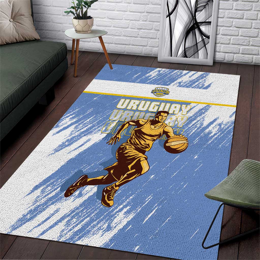 Uruguay Basketball Area Rug Come On Charruas