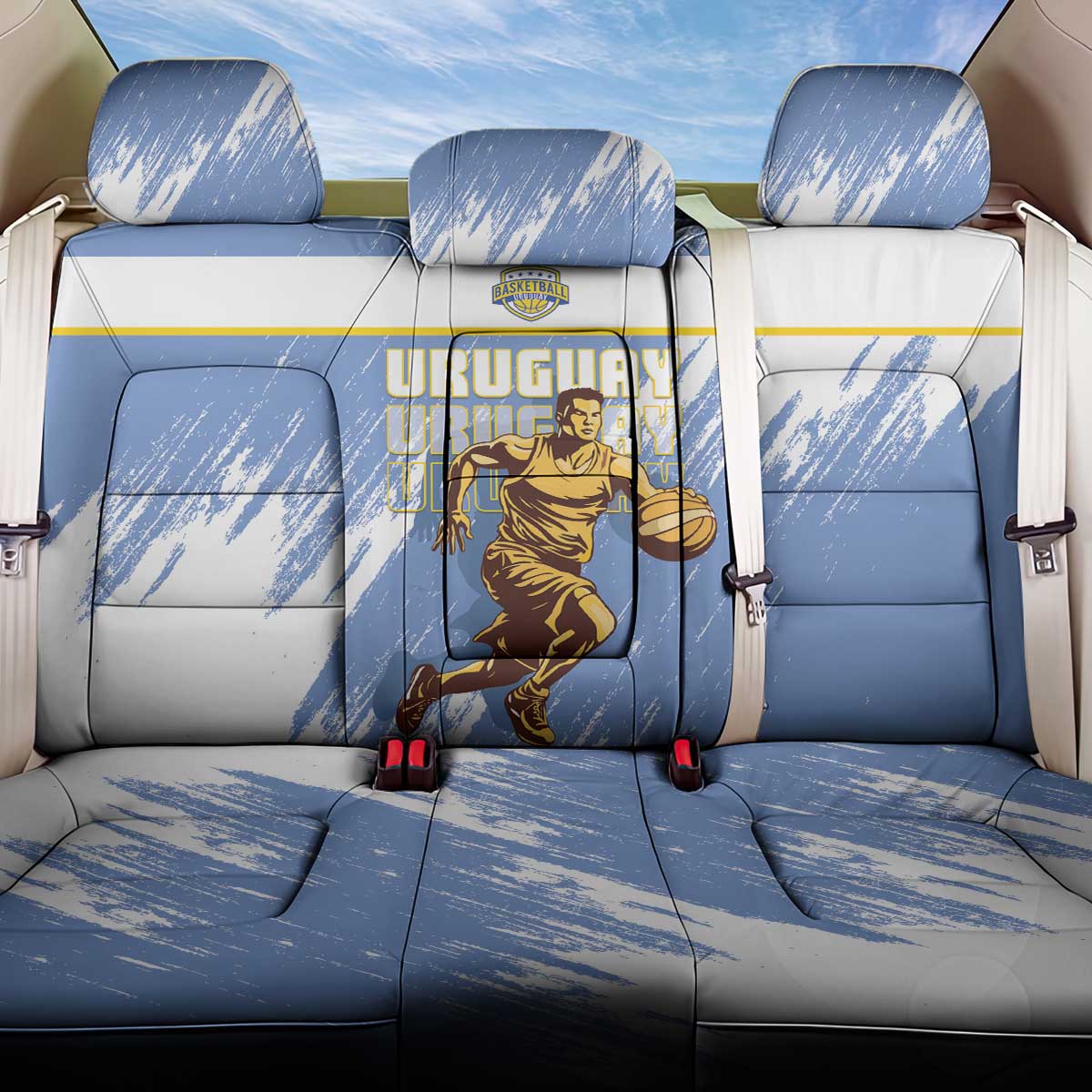 Uruguay Basketball Back Car Seat Cover Come On Charruas