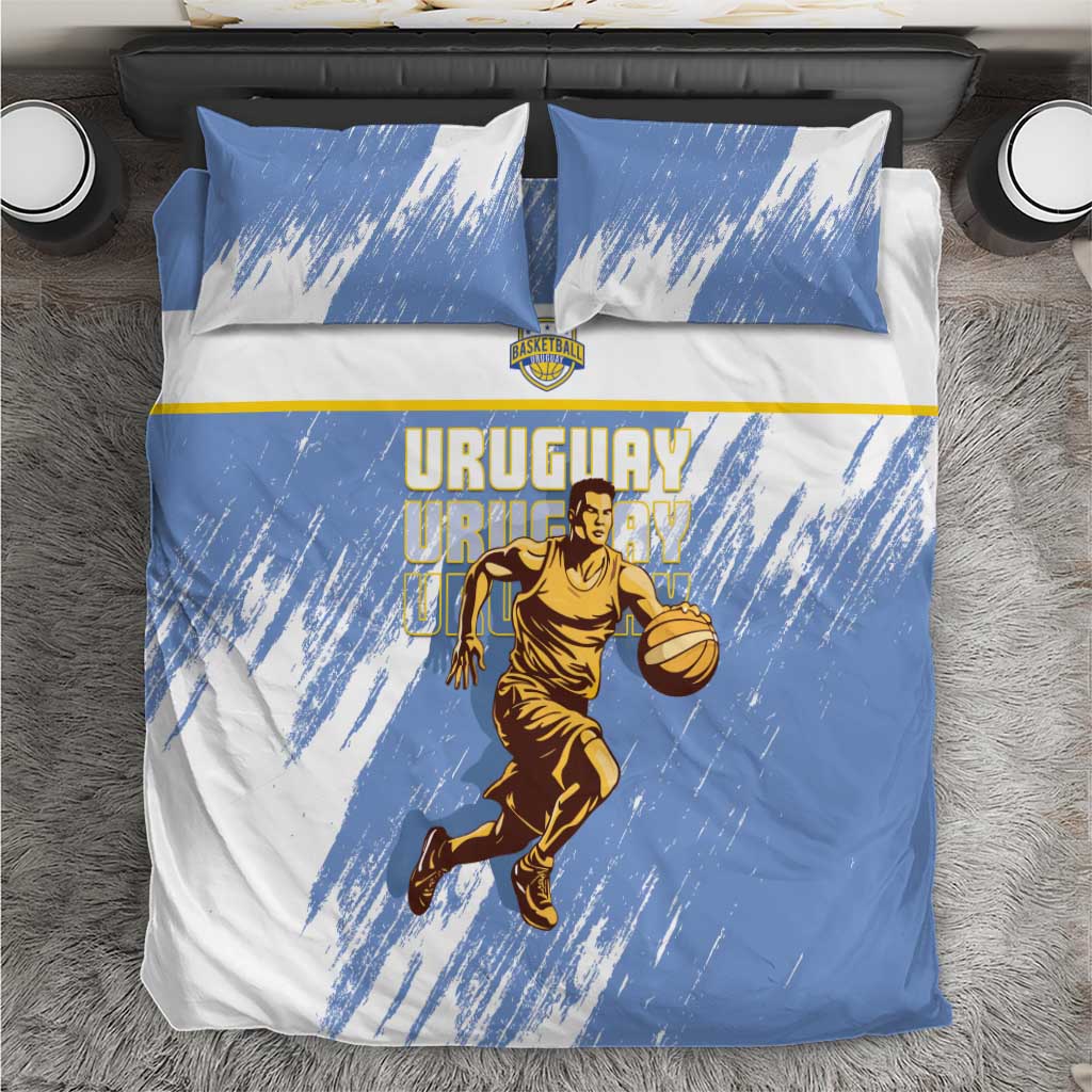 Uruguay Basketball Bedding Set Come On Charruas