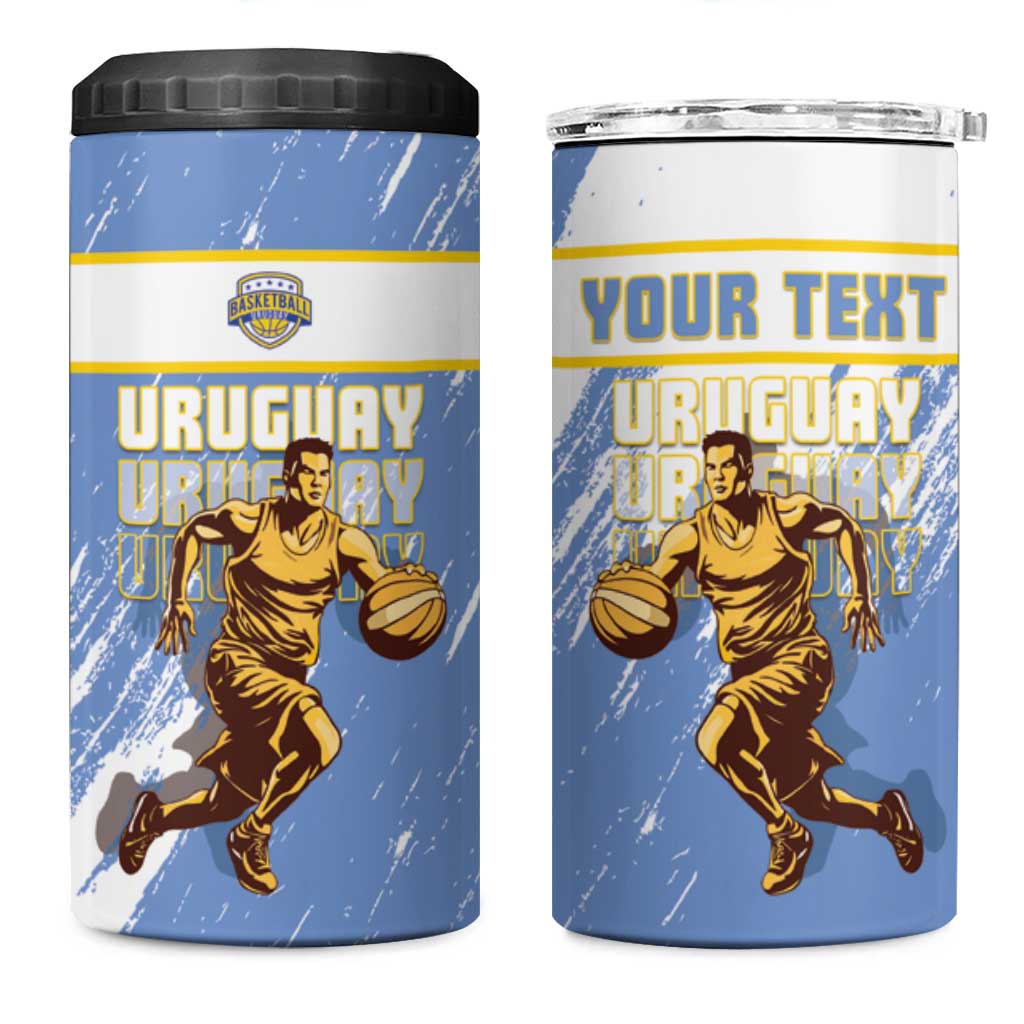 Custom Uruguay Basketball 4 in 1 Can Cooler Tumbler Come On Charruas