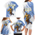 Custom Uruguay Basketball Family Matching Long Sleeve Bodycon Dress and Hawaiian Shirt Come On Charruas